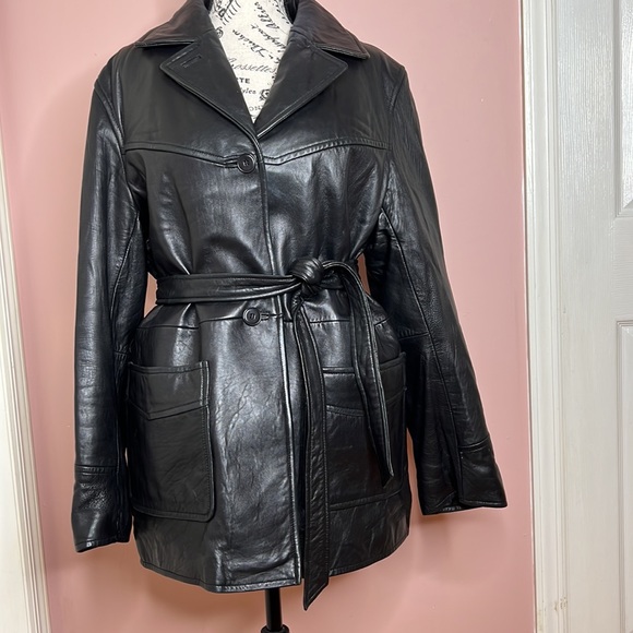 Mercia Italy Lamb Jacket. Black. NWOT. SIZE M - Picture 2 of 10